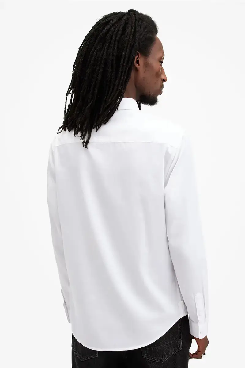 camicia in cotone ECHO uomo colore bianco M089SB miniatura 2