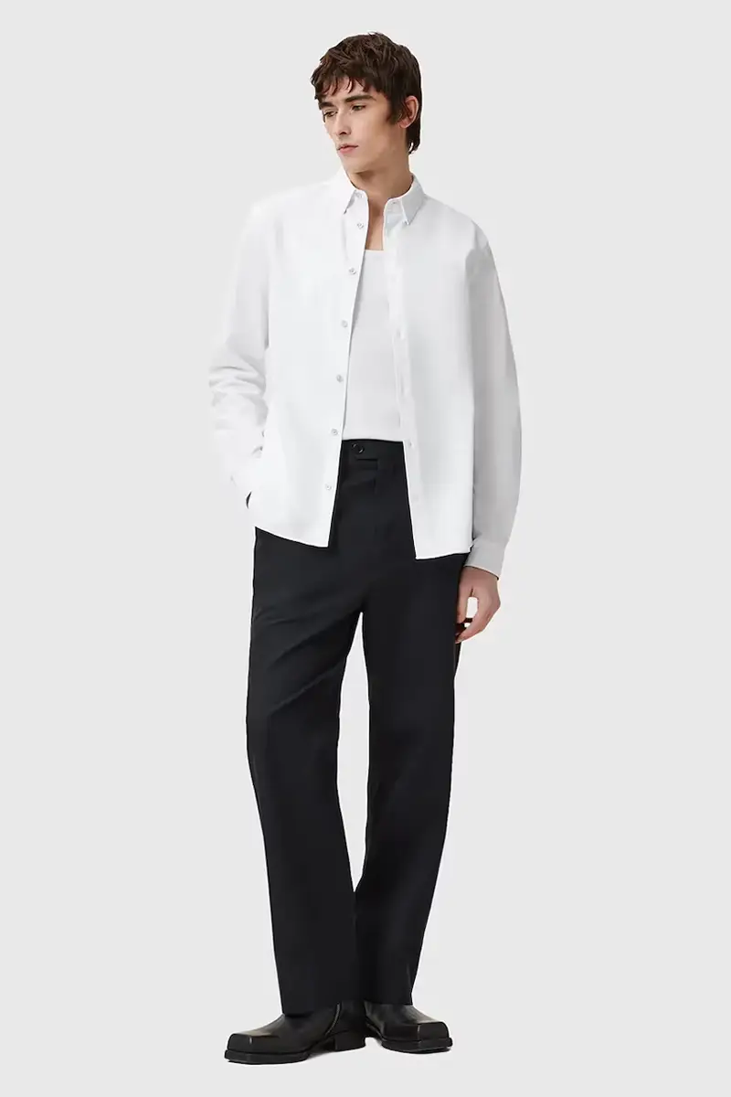 camicia in cotone HAVEN uomo colore bianco M123SC miniatura 5