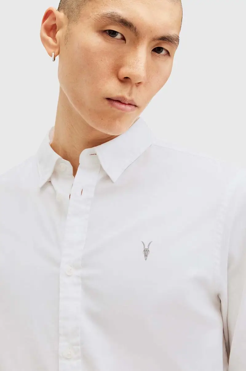 camicia in cotone HAWTHORNE LS SHIRT uomo colore bianco M150SB miniatura 2