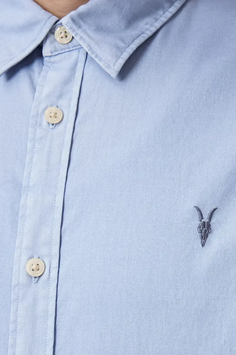 camicia in cotone HAWTHORNE LS SHIRT uomo colore blu M150SB miniatura 3