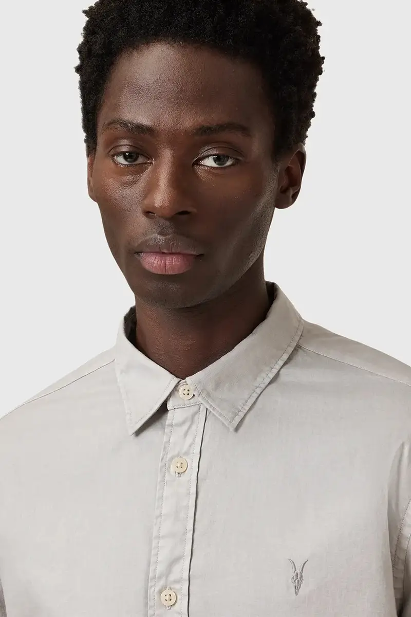 camicia in cotone HAWTHORNE LS SHIRT uomo colore nero M150SB Grigio miniatura 2