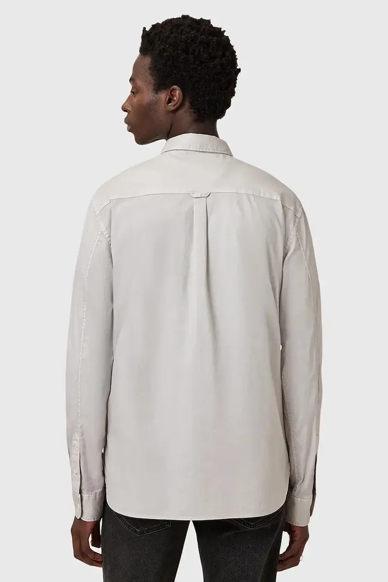 camicia in cotone HAWTHORNE LS SHIRT uomo colore nero M150SB Grigio miniatura 3