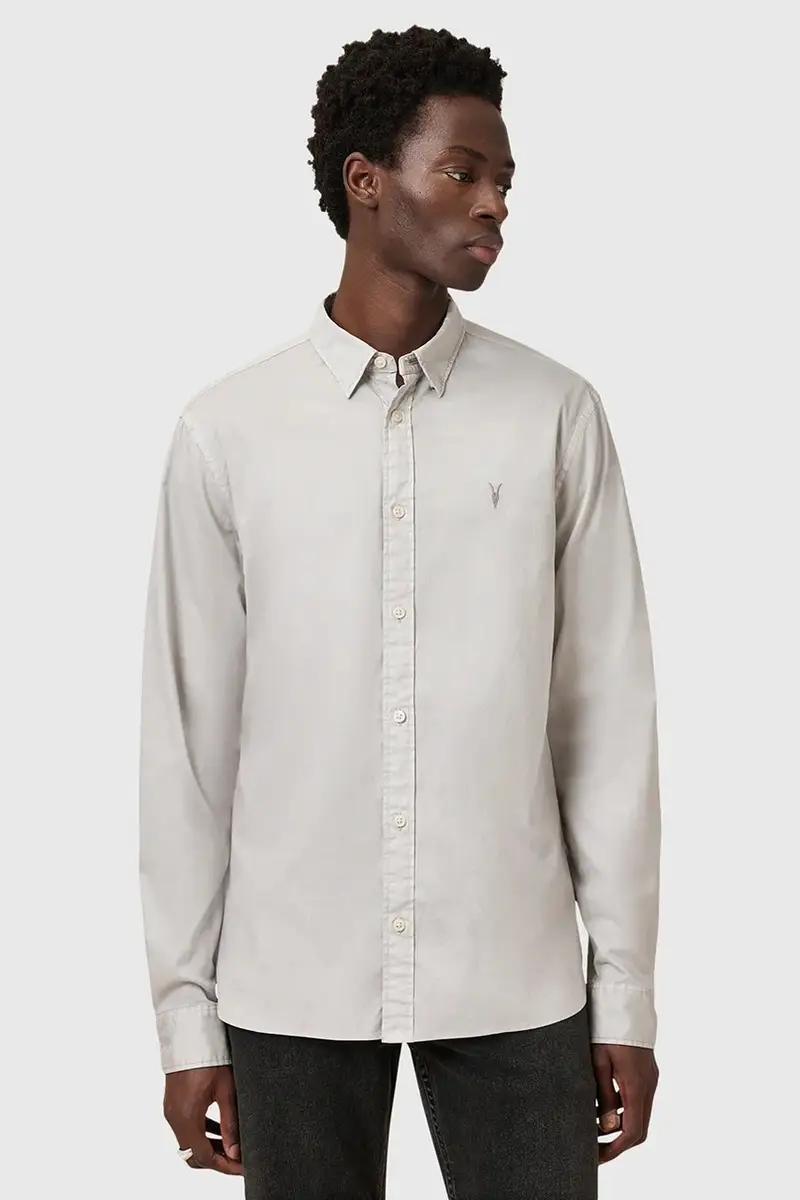 camicia in cotone HAWTHORNE LS SHIRT uomo colore nero M150SB Grigio miniatura 4