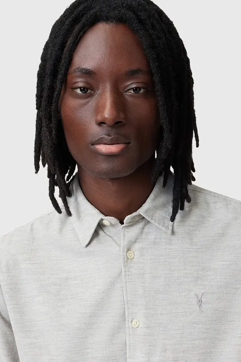 camicia in cotone LORELLA uomo colore grigio M151SB miniatura 2