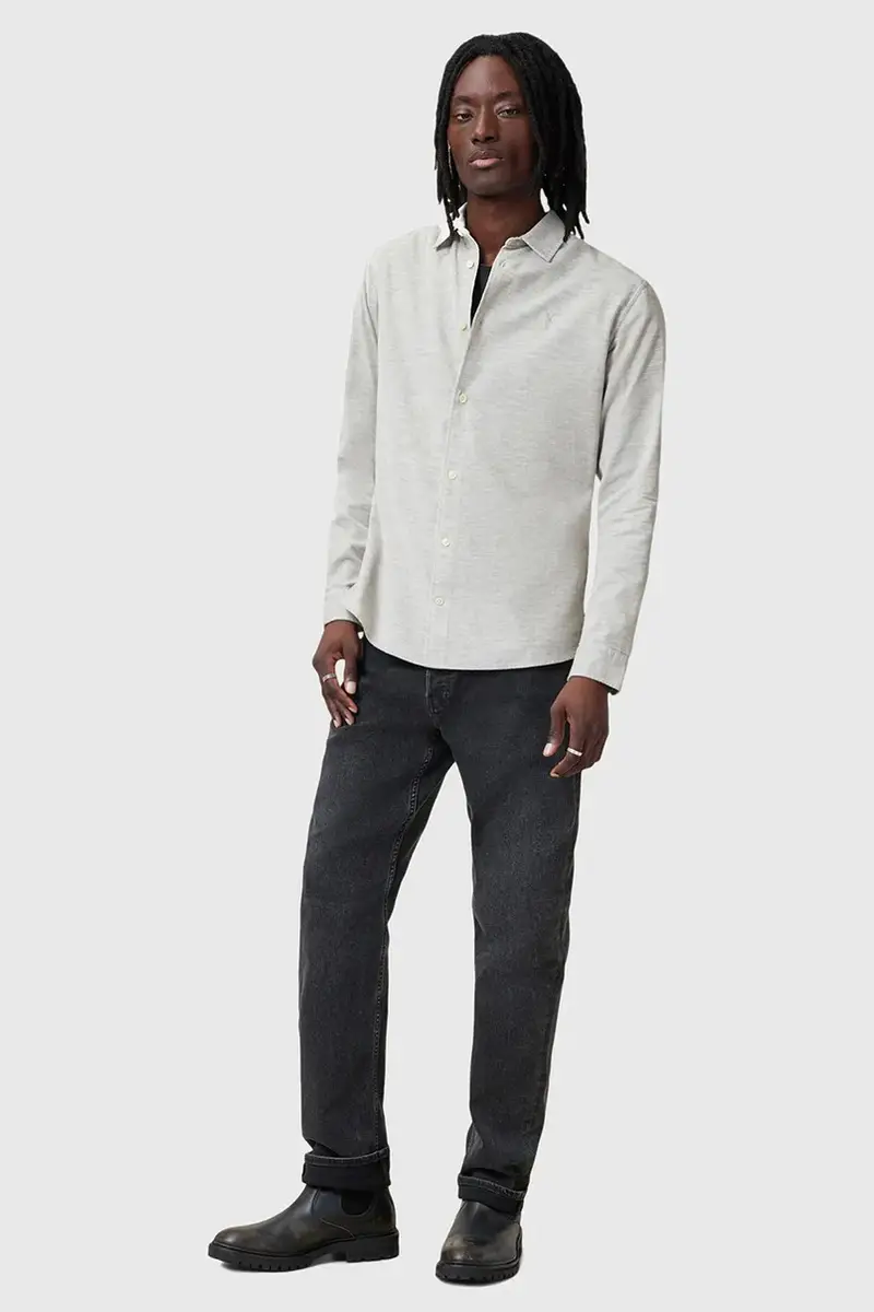 camicia in cotone LORELLA uomo colore grigio M151SB miniatura 5