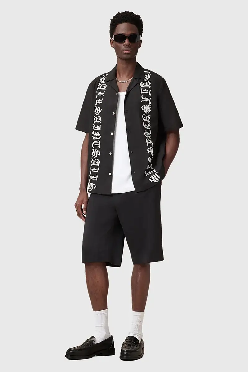 camicia in cotone SCRIPTURE uomo colore nero M105SC miniatura 4