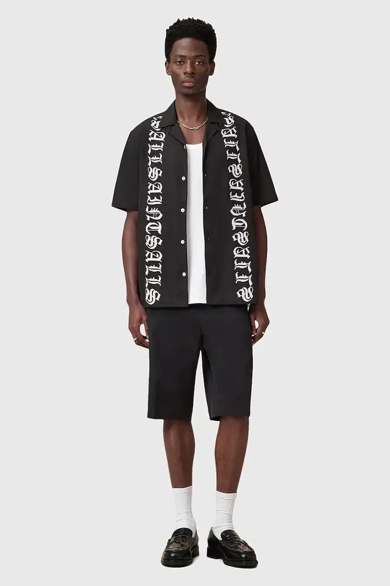 camicia in cotone SCRIPTURE uomo colore nero M105SC miniatura 5