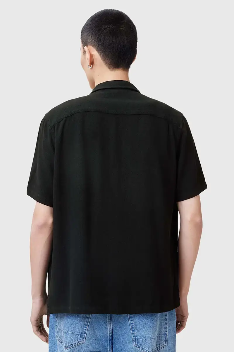 camicia in lino misto CUDI uomo colore nero M052SC miniatura 3