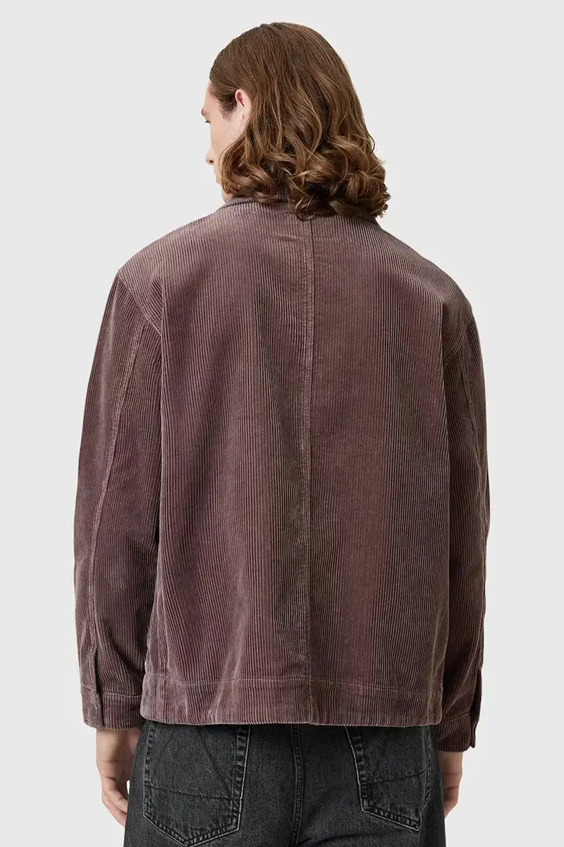 camicia in velluto a coste CASTLEFORD colore marrone M084OB miniatura 4