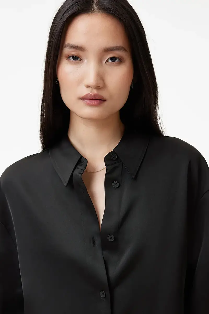 camicia MYRTLE donna colore nero W087PB miniatura 2