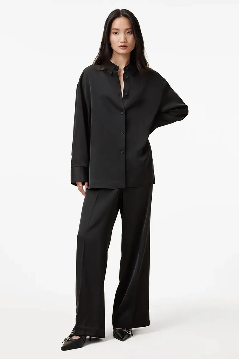 camicia MYRTLE donna colore nero W087PB miniatura 5