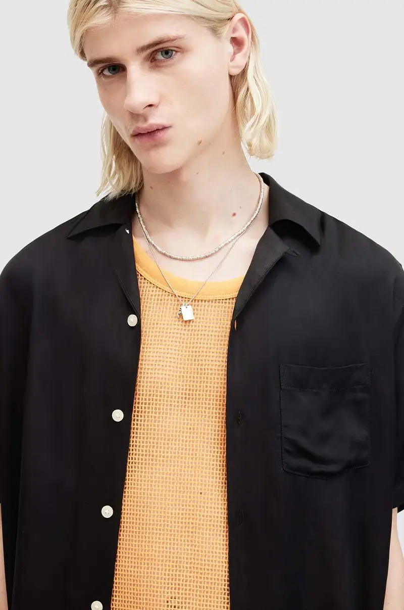 camicia SUNSMIRK SS uomo colore nero M043SA miniatura 2