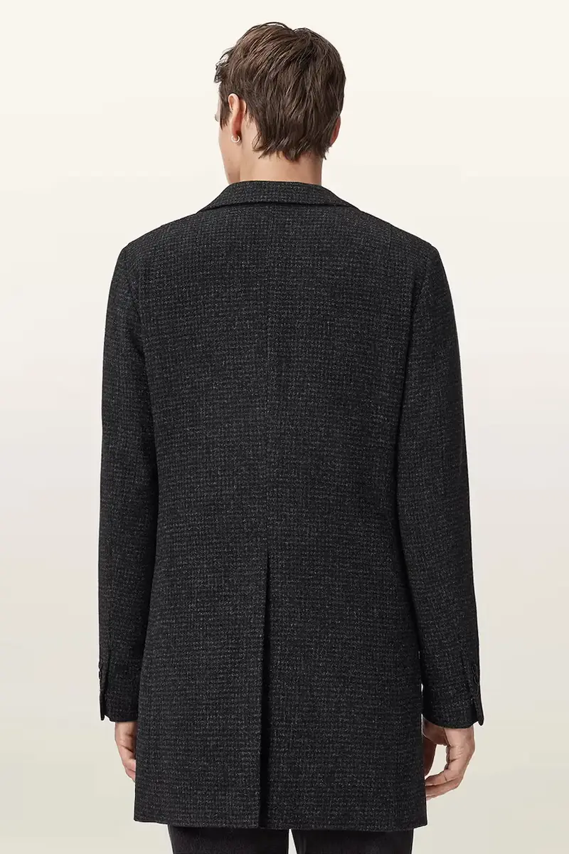 cappotto con lana CASPIAN Nero miniatura 2