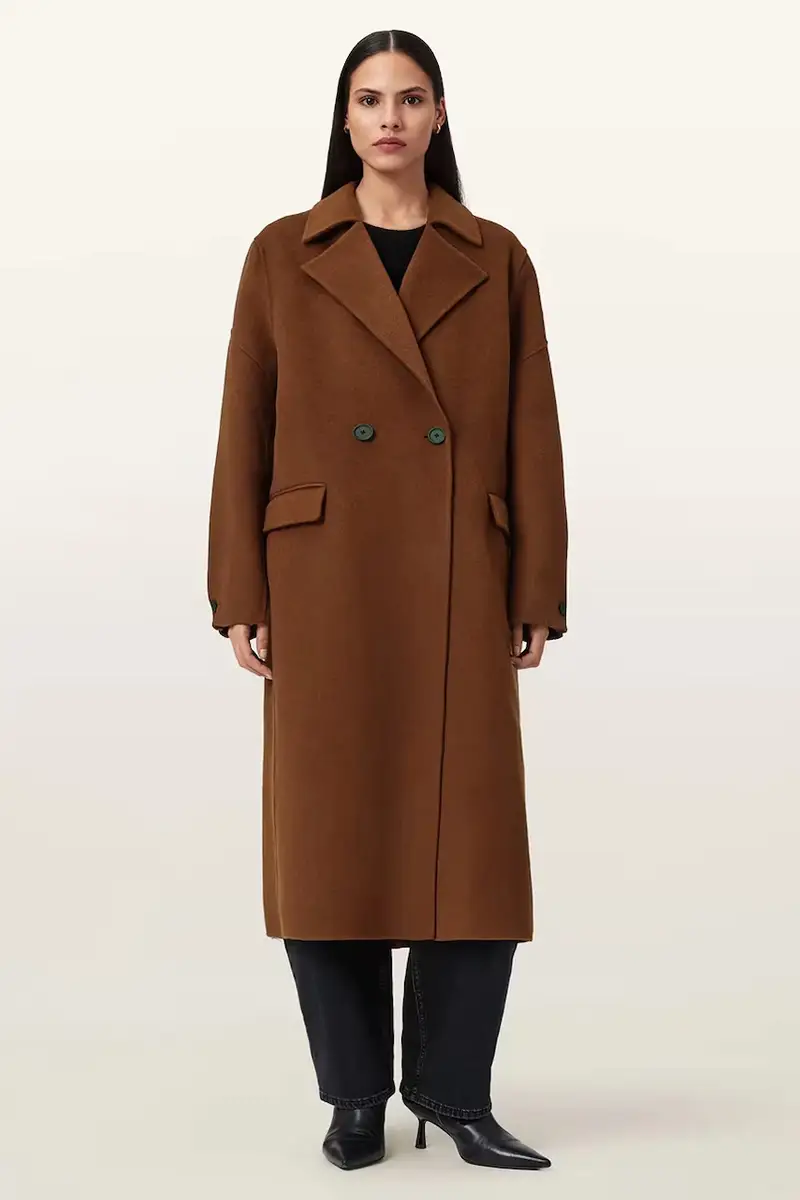 cappotto con lana SELLMA colore granata W019OD miniatura 4