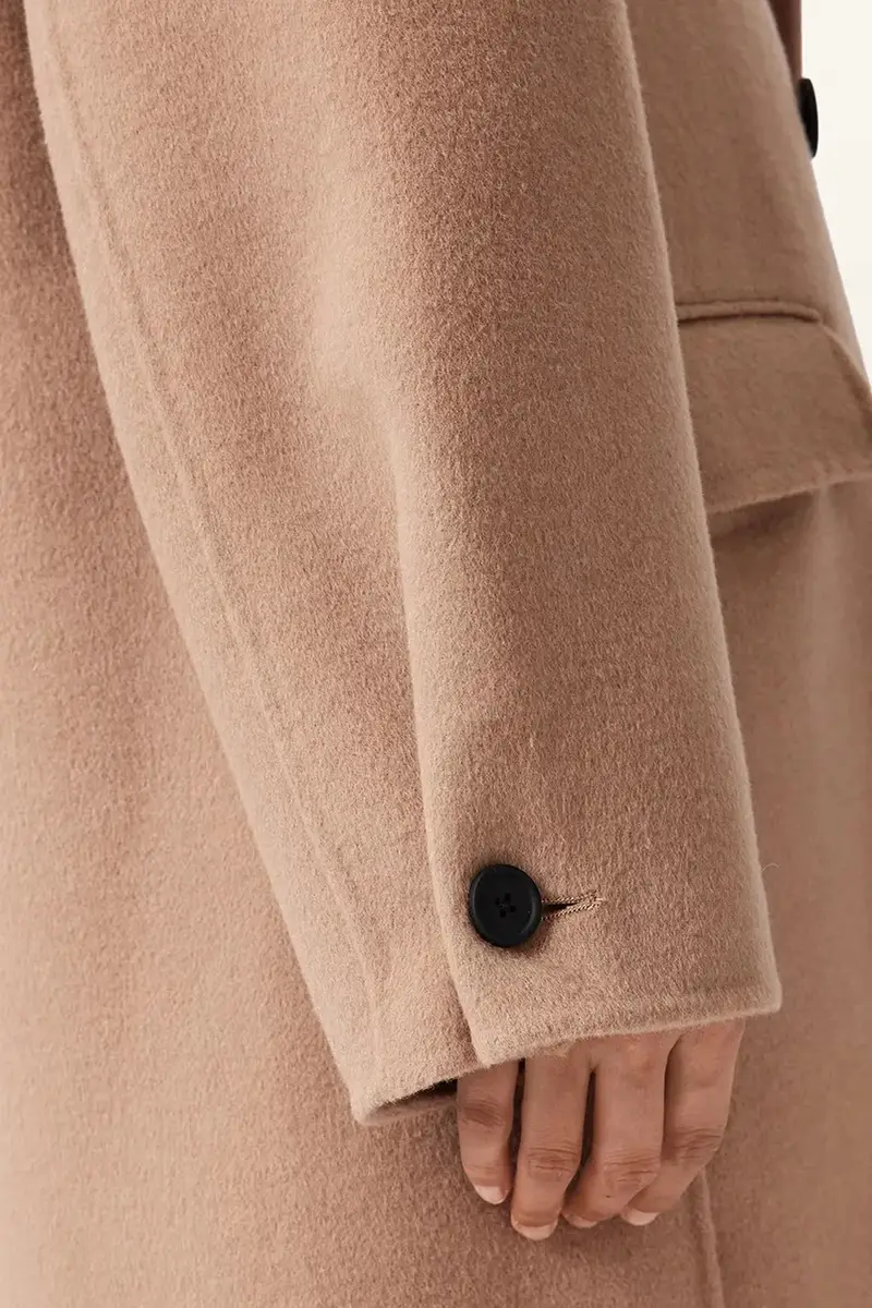 cappotto con lana SELLMA colore marrone W019OD miniatura 4