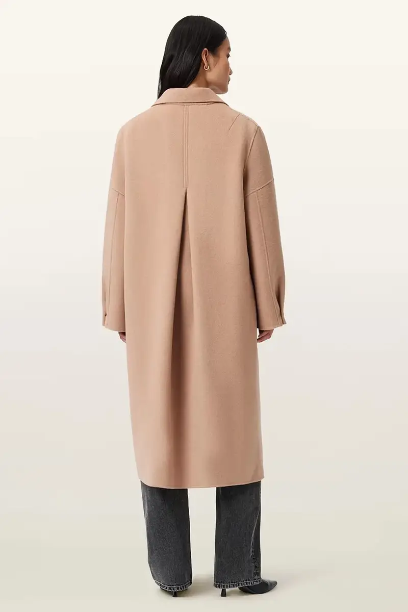 cappotto con lana SELLMA colore marrone W019OD miniatura 5