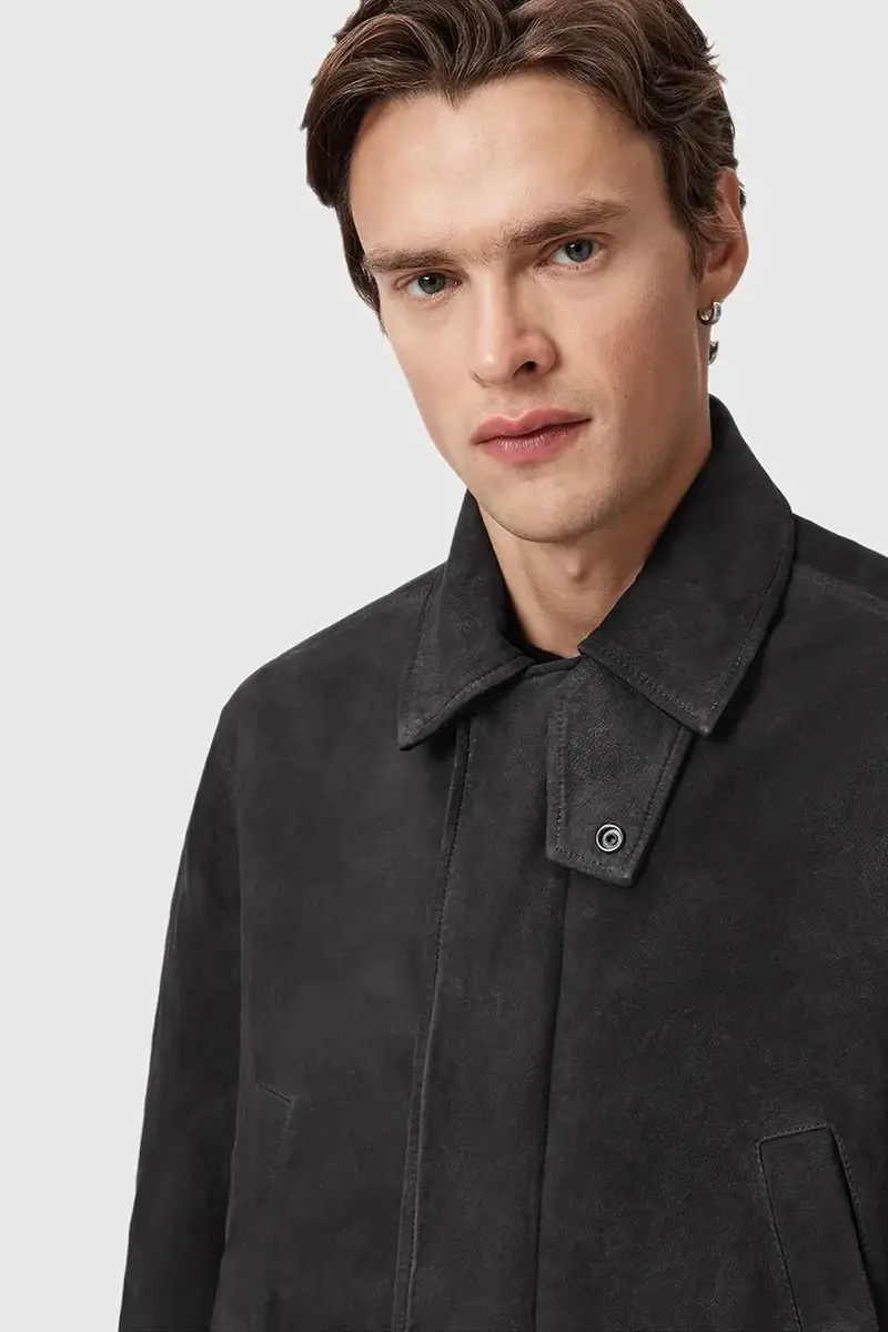 cappotto di scamoscio BOLTON colore nero M003LD miniatura 3