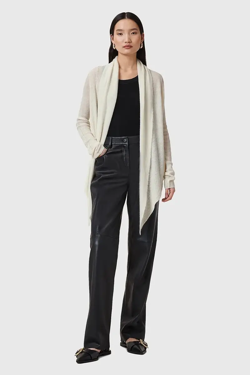 AllSaints Cardigan Donna Bianco 3124606 miniatura 5