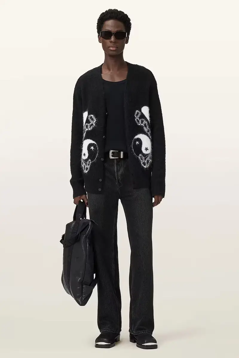 AllSaints Cardigan Nero 3957524 miniatura 3