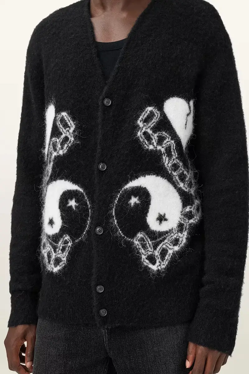 AllSaints Cardigan Nero 3957524 miniatura 5