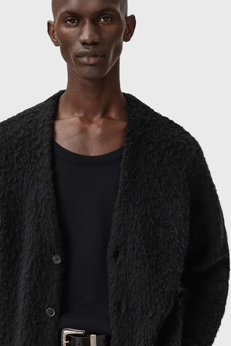 AllSaints Cardigan Nero 4150302 miniatura 4