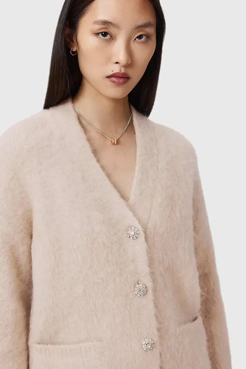 AllSaints Cardigan Beige 4147972 miniatura 3