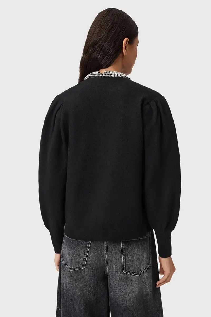 AllSaints Cardigan Donna Nero 3778385 miniatura 3