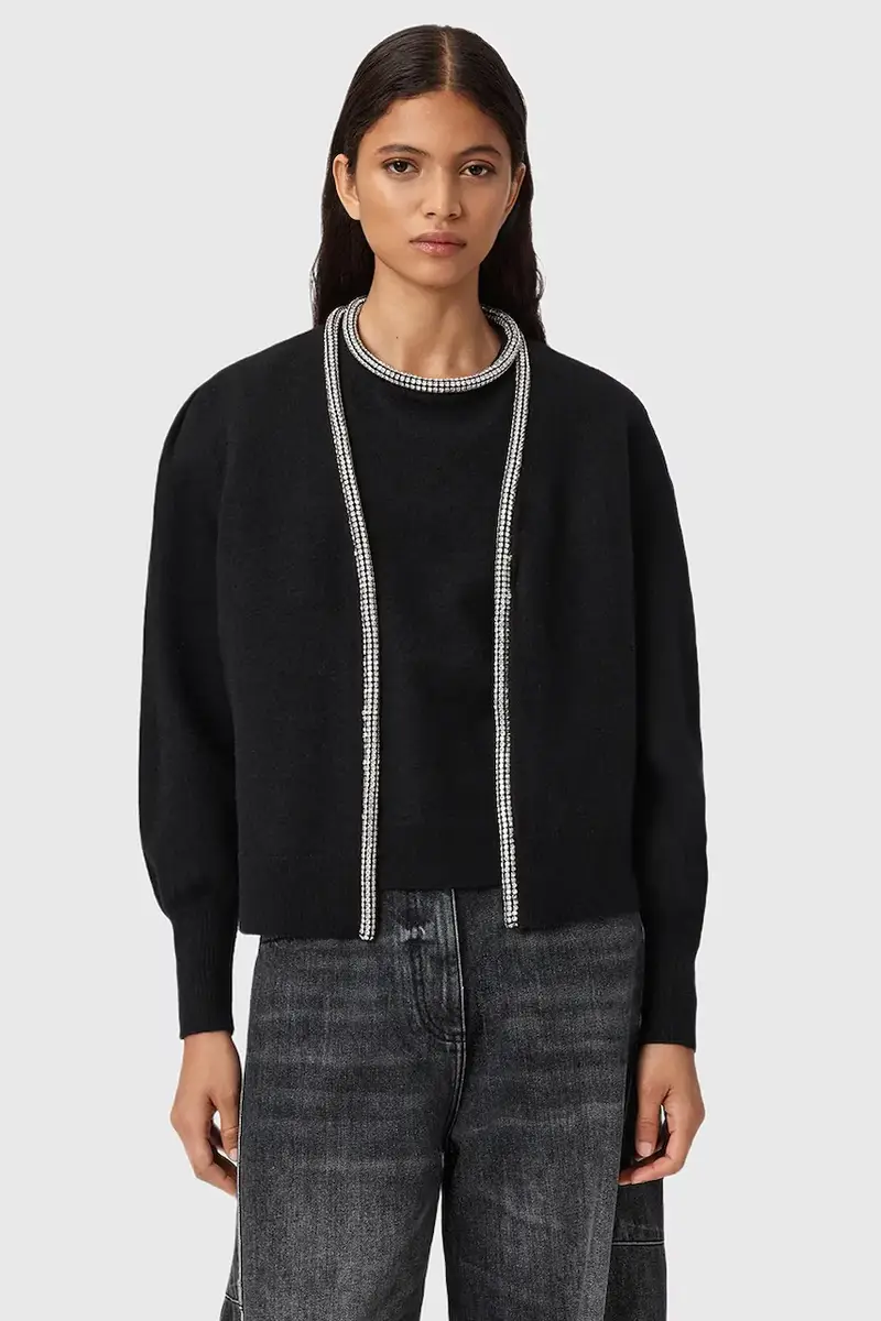 AllSaints Cardigan Donna Nero 3778385