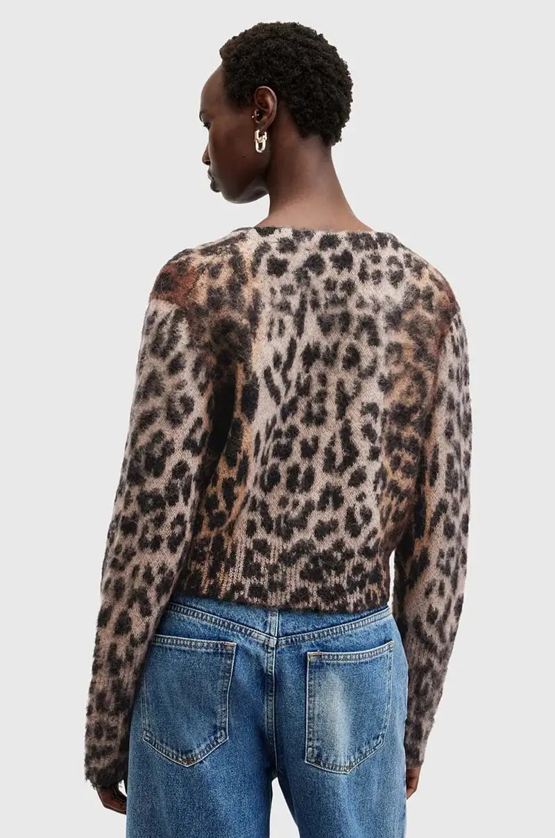 cardigan in lana WICK colore nero W024KB miniatura 4