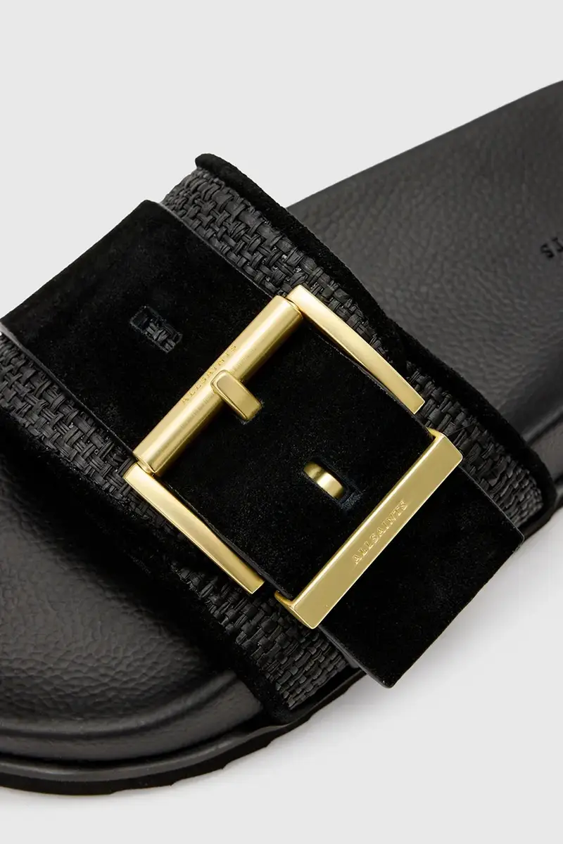 ciabatte slide Ellie Raffia Slider donna colore nero W094FC miniatura 4