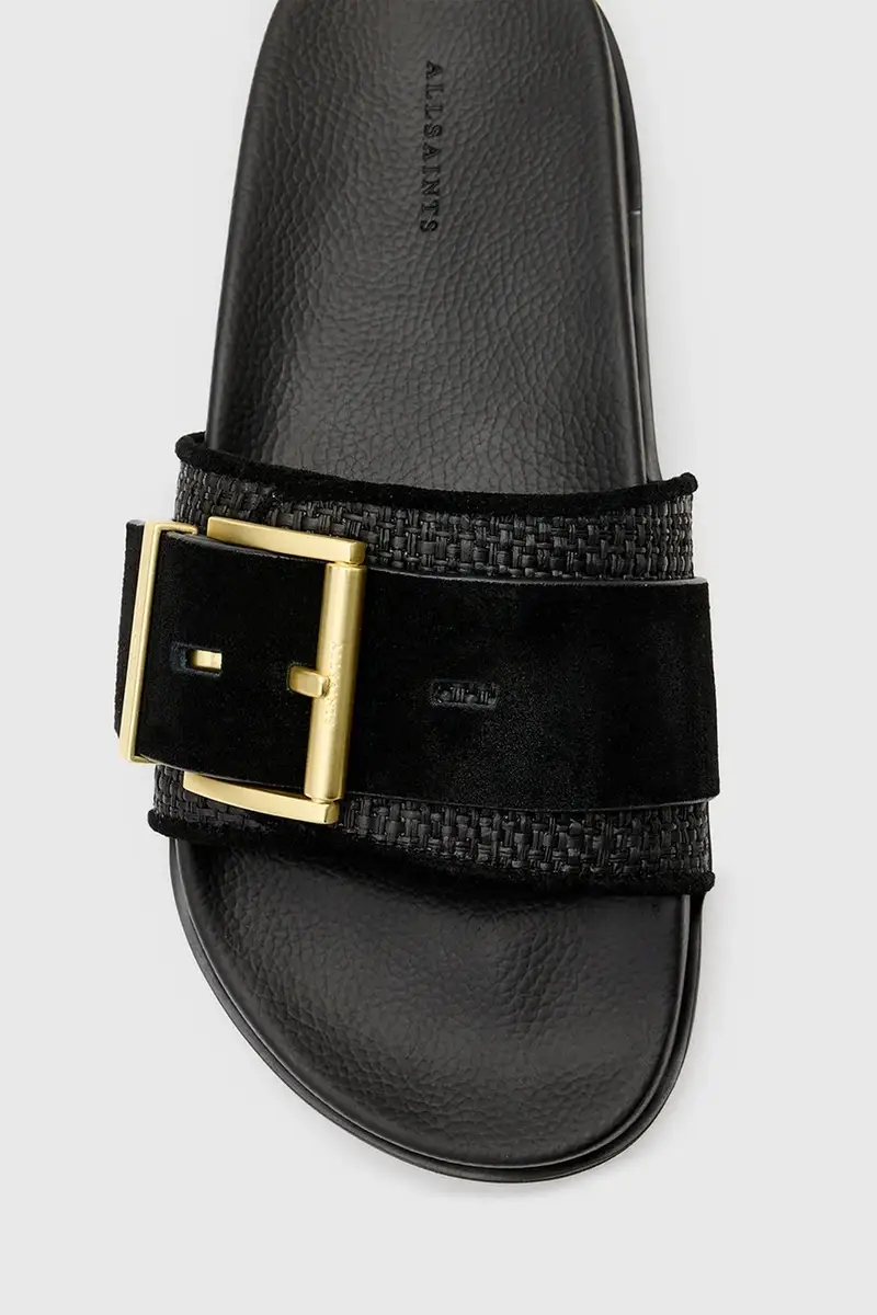 ciabatte slide Ellie Raffia Slider donna colore nero W094FC miniatura 5