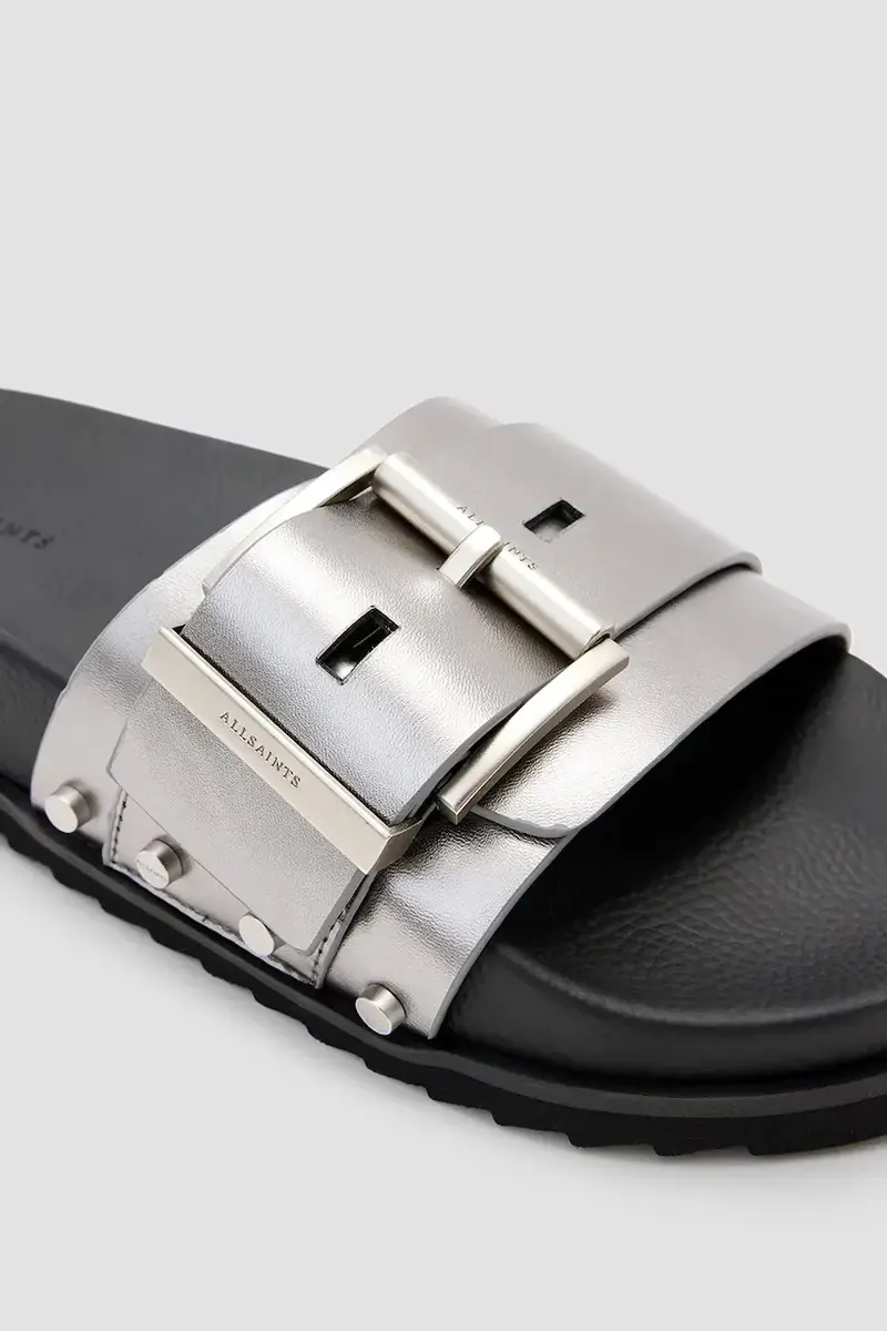 ciabatte slide Ellie Stud Slider donna colore argento W039FC miniatura 4