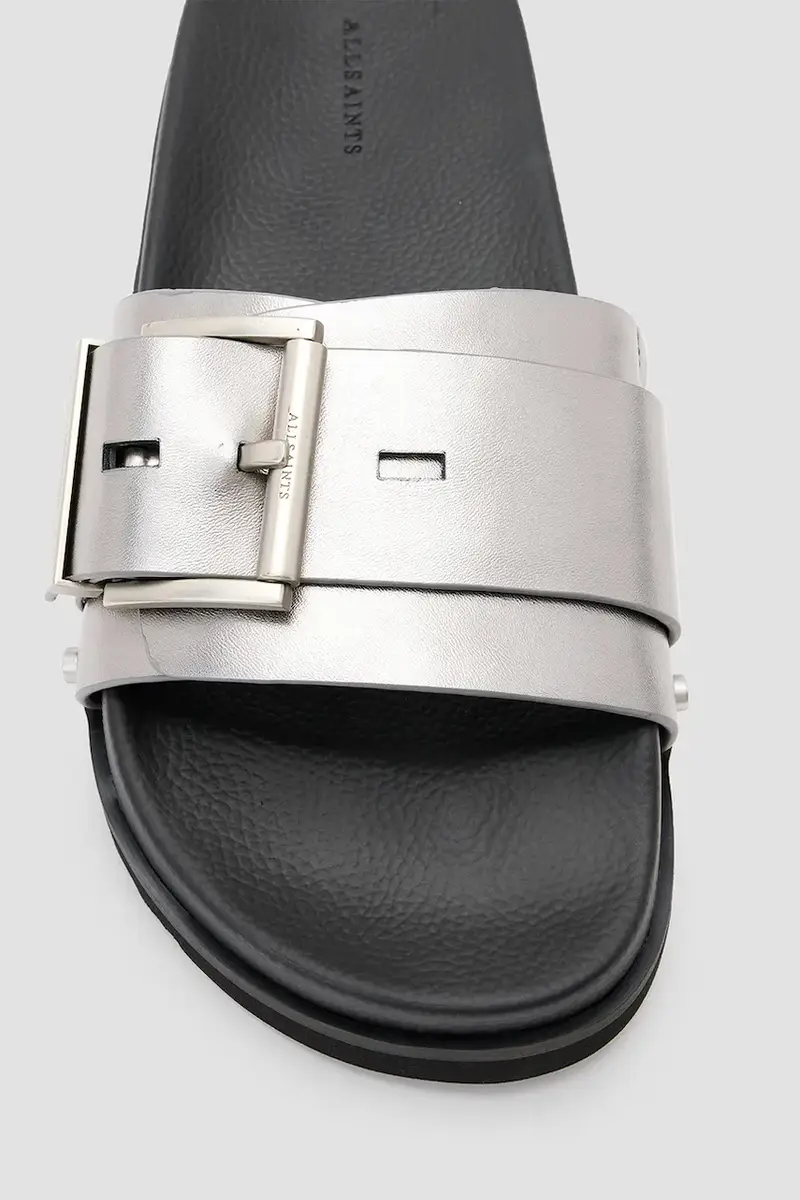 ciabatte slide Ellie Stud Slider donna colore argento W039FC miniatura 5