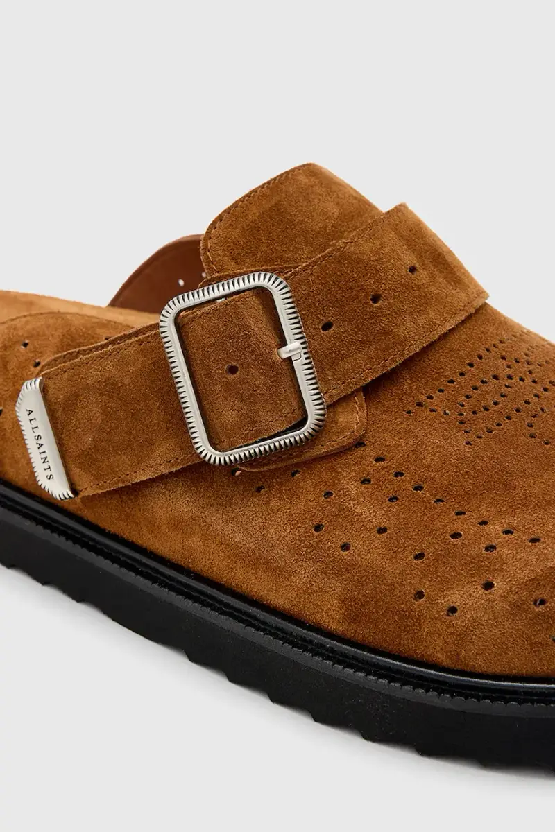 ciabatte slide in camoscio Randal Mule uomo colore marrone M003FC miniatura 4