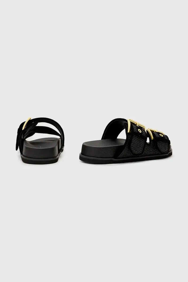 ciabatte slide Sian Raffia Sandal donna colore nero W090FC miniatura 3