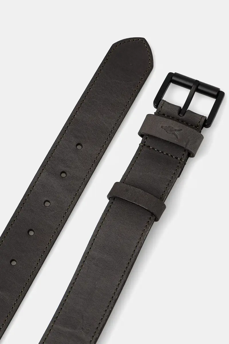 cintura in pelle uomo colore grigio 29AS400404 miniatura 2