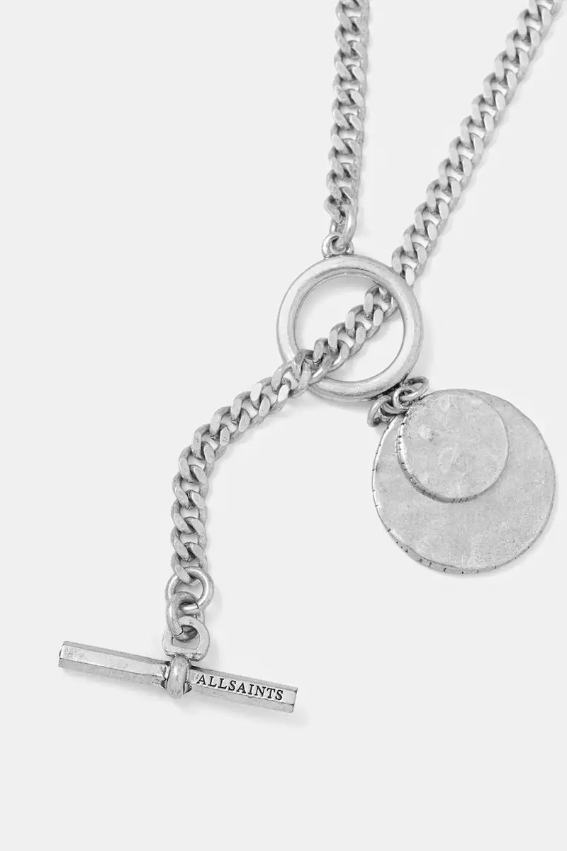 Allsaints Collana Argento con Ciondolo Decorativo miniatura 2