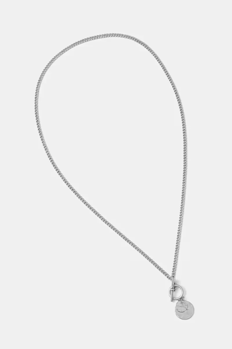 Allsaints Collana Argento con Ciondolo Decorativo