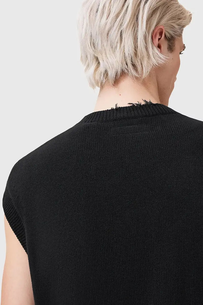 cotone senza maniche SCRIPTURE uomo colore nero M036KC miniatura 3