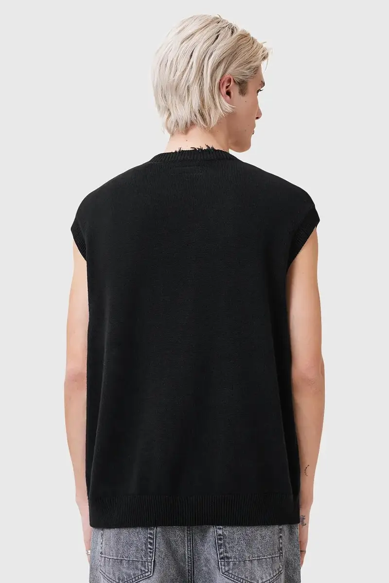 cotone senza maniche SCRIPTURE uomo colore nero M036KC miniatura 4