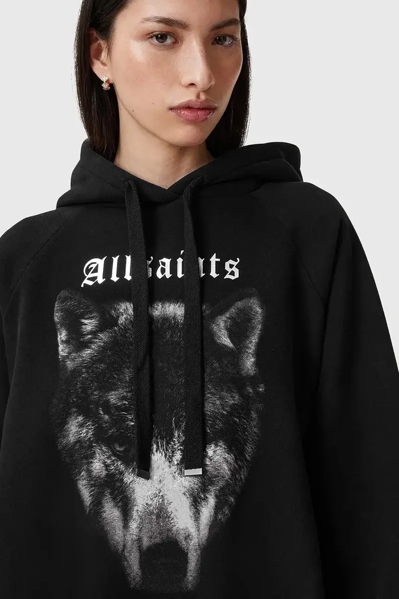 felpa DAWN TALON donna colore nero con cappuccio W017JC miniatura 2