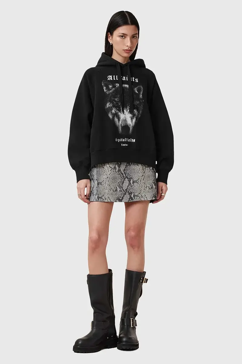 felpa DAWN TALON donna colore nero con cappuccio W017JC miniatura 4