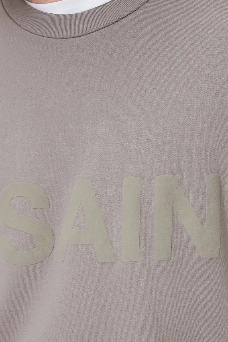 felpa in cotone BIGGY uomo colore beige M029NA miniatura 2