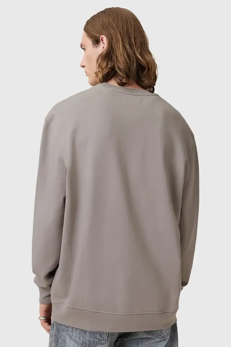 felpa in cotone BIGGY uomo colore beige M029NA miniatura 3