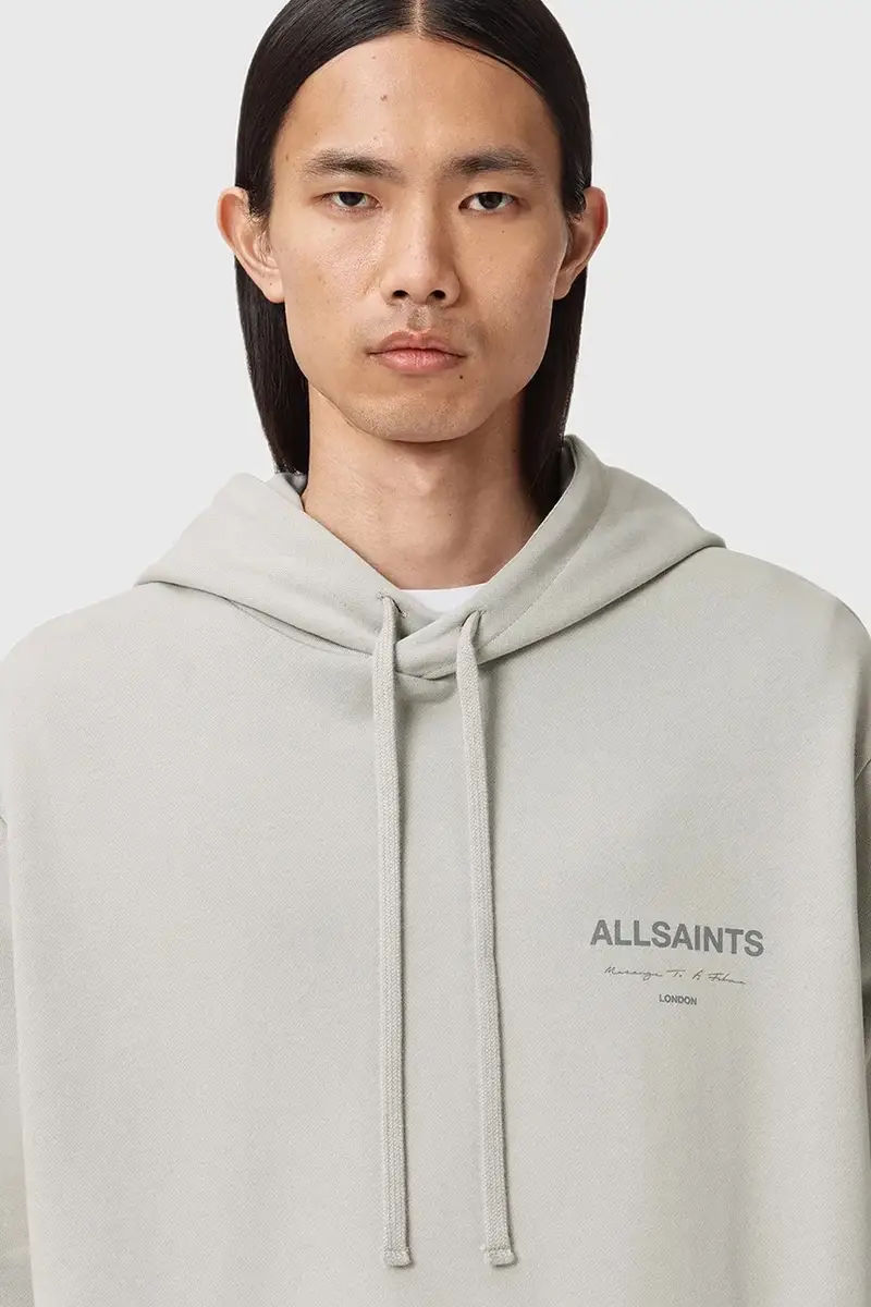 felpa in cotone FUTURE uomo colore grigio con cappuccio M002ND miniatura 2