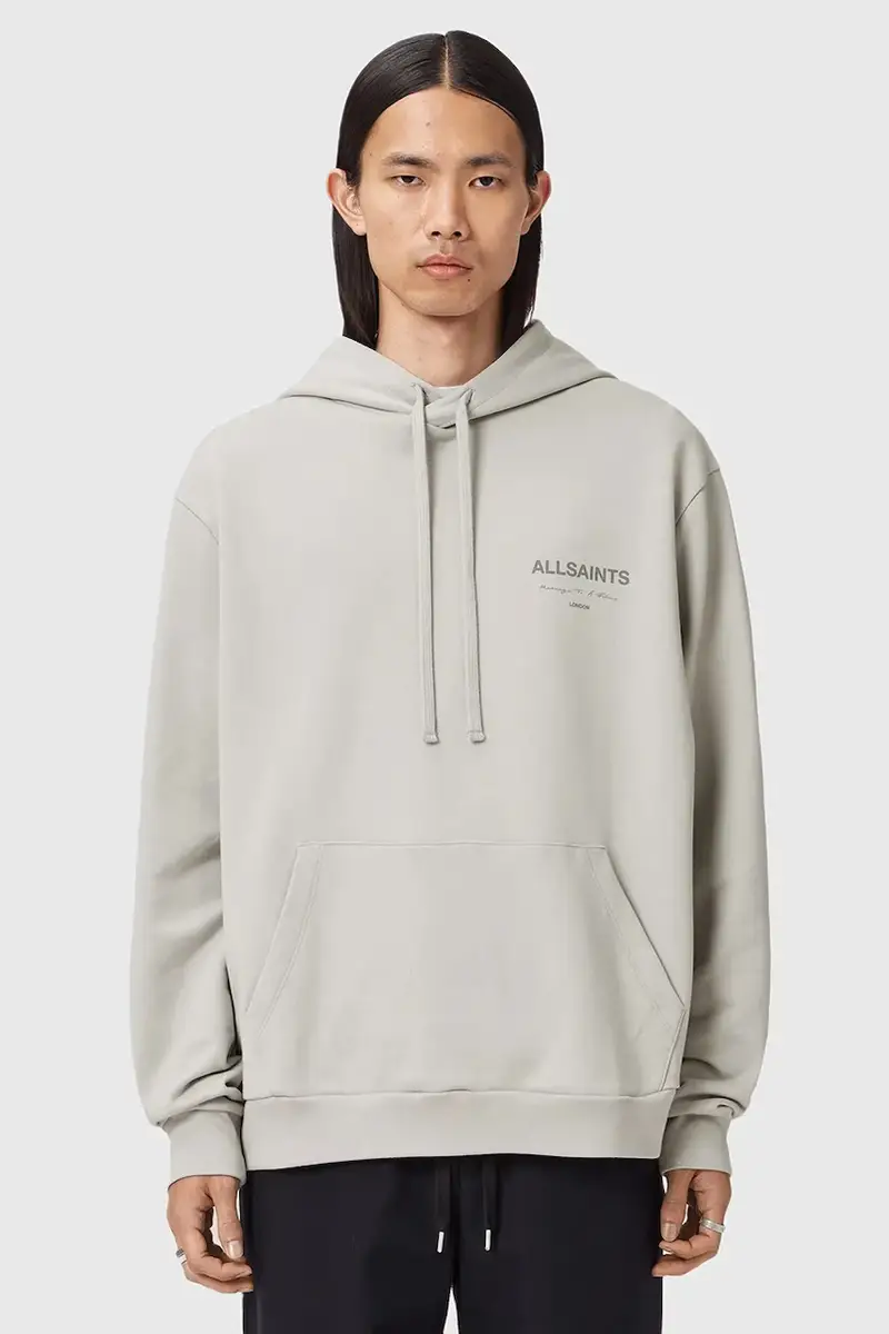 felpa in cotone FUTURE uomo colore grigio con cappuccio M002ND