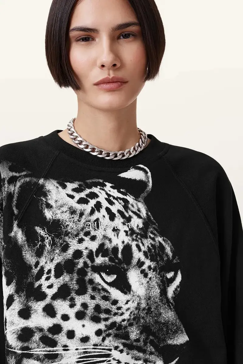 felpa in cotone KIARA CYGNET donna colore nero W156JC miniatura 4