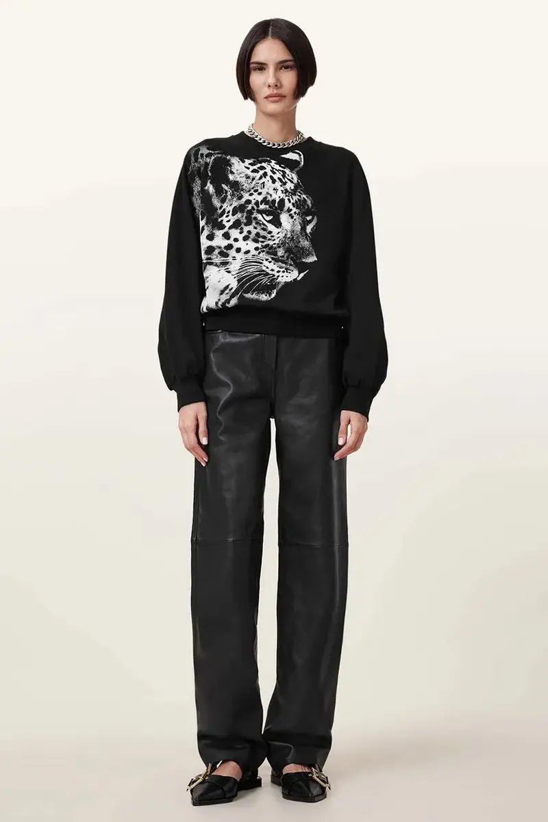 felpa in cotone KIARA CYGNET donna colore nero W156JC miniatura 5