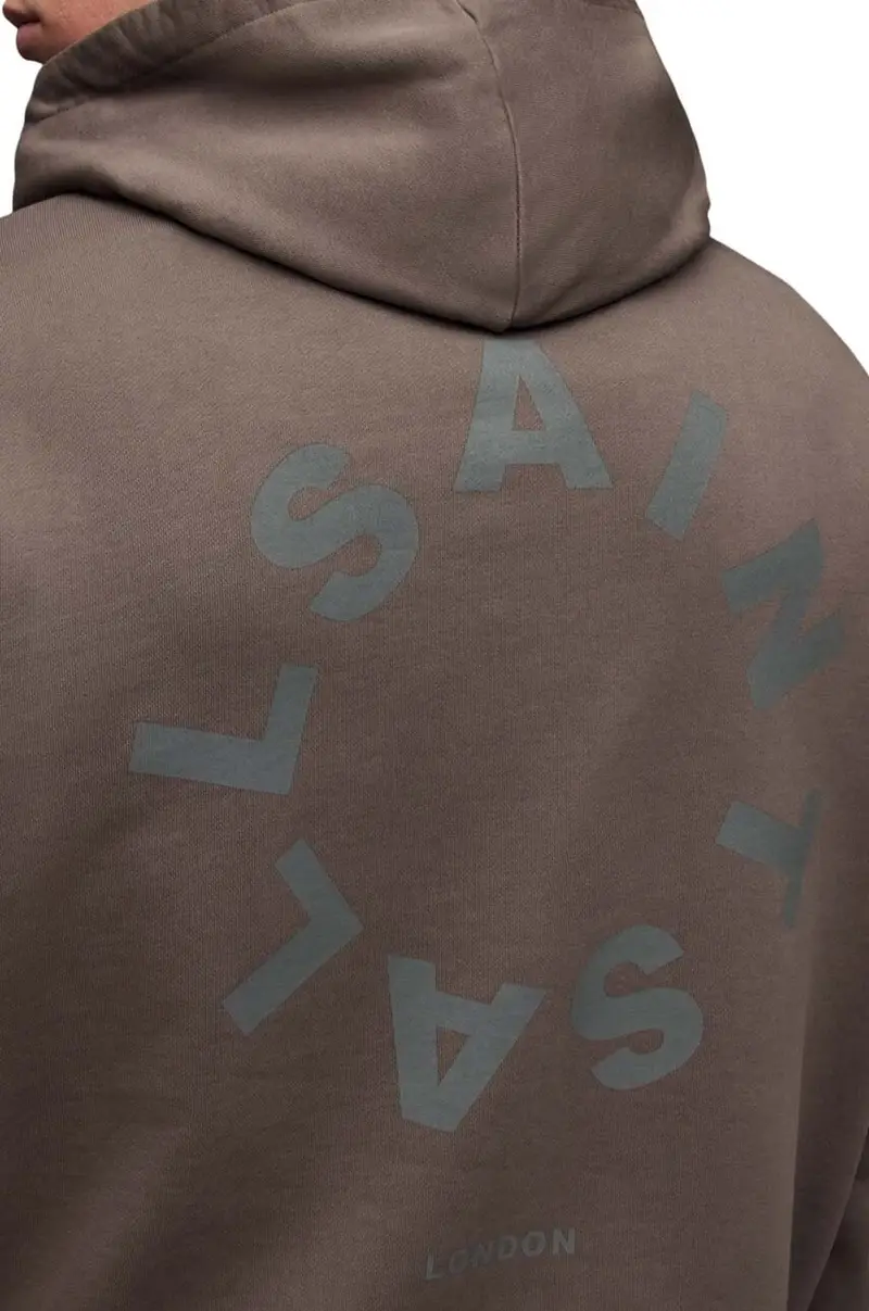 felpa in cotone MG079Z TIERRA OTH HOODY uomo con cappuccio Marrone miniatura 3