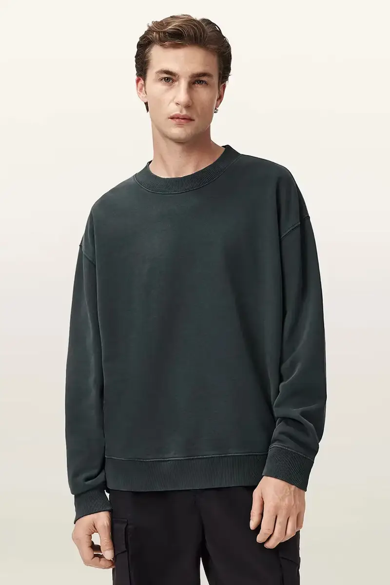 felpa in cotone MILO uomo colore grigio M008ND